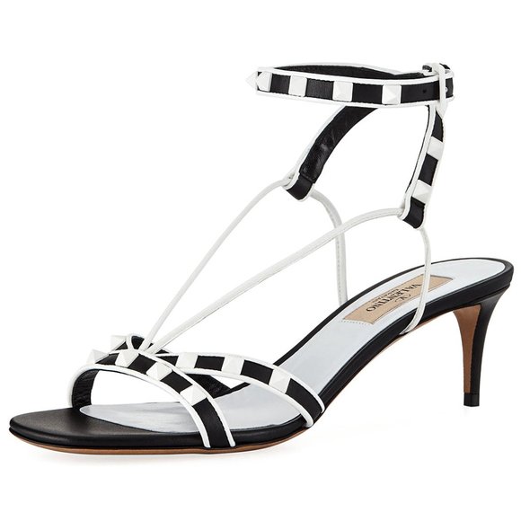 Free Rockstuds Ankle Wrap Heel Sandals - Picture 1 of 12